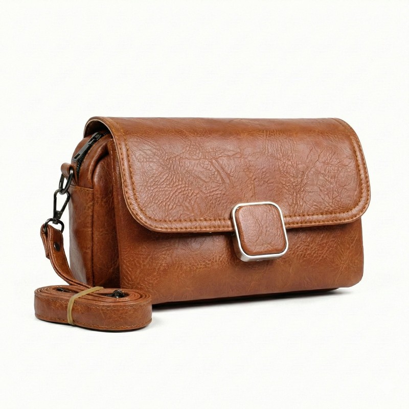 شنطة كروس جلد إيطالي مستورد هافان مقاس 15×24